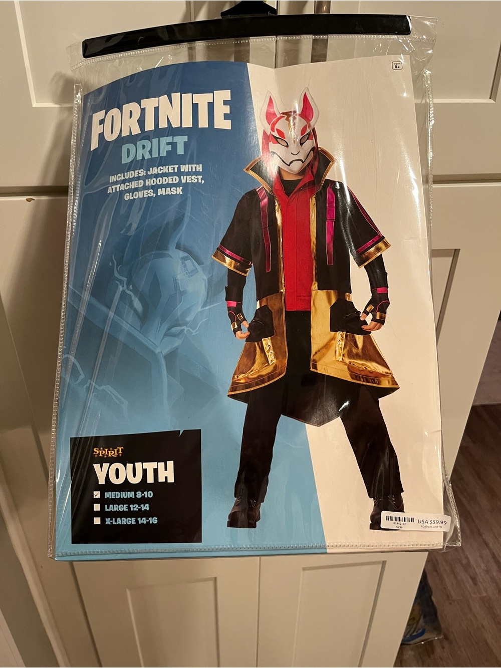 Fortnite Drift Youth Medium Halloween 🎃 Costume - Black, Gold & Pink